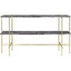 GUBI tavolino con struttura ottone TS CONSOLE 120 x 30 x H 72 cm - 10017363