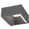 FARO Applique LED per esterno moderna luce indiretta IP54 Grigio