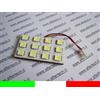 PANNELLO 12 LED SMD5050 BIANCO 6000K T10 BA9S SILURO L1
