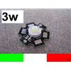 10X 3w 3watt LED LUXEON BIANCO ALTA POTENZA 130 LUMEN BIANCO FREDDO 5500K