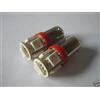 COPPIA LAMPADINE POSIZIONE 5 LED SMD5050 ROSSO BA9S QR