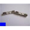 2pz LAMPADINE 2 LED MICRO SILURO 28mm 6mm BLU BLUE K5B
