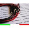 10 LED BIANCHI 3mm 20.000mcd CABLATI 30cm CON RESISTENZA 12v CON CAVO A1B2