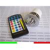 5w COB GU10 RGB LAMPADINA FARETTO SPOT CAMBIACOLORE 220v DICROICA E2A1