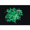 FOGGY 50 DIODI LED LEDS VERDI 10mm GREEN LUCE DIFFUSA DIFFUSED A2B13