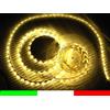BIANCO CALDO 5m LED STRIP LUCE 12V CON ALIMENTATORE C1F3.B1B1