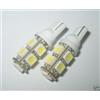 COPPIA LAMPADINE 9 LED SMD 5050 BIANCO 6000K W5W T10 C