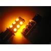 COPPIA LAMPADINE 18 LED BA15S 1156 P21W ARANCIONE PA