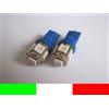 COPPIA LAMPADINE 5 LED TUTTOVETRO BLU BLUE T10 W5W BB