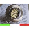 FARETTO LED INCASSO 120° GU10 BIANCO CALDO 3w 220v