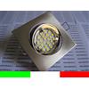 10x FARETTO LED INCASSO QUADRATO 120° GU10 BIANCO CALDO 3w 220v