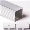 2m 3535 PROFILO ALLUMINIO 'BIG' PER STRISCE STRIP LED BARRA RIGIDA 2MT