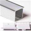 Profilo flessibile in alluminio LP1050 per strisce led barre da 2 mt  copertura opaca