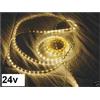 24v STRISCIA STRIP STRINGA LED 5m ADESIVA BIANCO CALDO 300x smd3528 24w C4B3