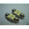 COPPIA LAMPADINE LAMPADE 4 LED SILURO 31mm BIANCO K1
