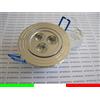 10 FARETTI DA INCASSO LED 3X1w 3w BIANCO FREDDO 220v
