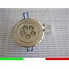 10 FARETTI DA INCASSO LED 5X1w 5w BIANCO FREDDO 220v