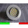 FARETTO LED INCASSO 120° GU10 BIANCO CALDO 3w 220v SUPPORTO BIANCO