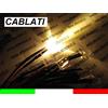 10 LED BIANCO CALDO 5mm 12.000mcd CABLATI 30cm CON RESISTENZA 12v CON CAVO A2B28