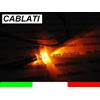 10 LED ARANCIONI 5mm 8.000mcd CABLATI 30cm CON RESISTENZA 12v CON CAVO A2B26