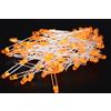 FOGGY 100 DIODI LED LEDS ARANCIONI 3mm LUCE DIFFUSA 360° + RESISTENZE A2B2.A2C48