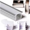 3m 3metri 2212 PROFILO ALLUMINIO DA INCASSO STRISCE STRIP LED BARRA RIGIDA 3MT