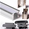 3m 3metri 2515 PROFILO ALLUMINIO DA INCASSO STRISCE STRIP LED BARRA RIGIDA 3MT