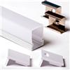 2m 1520 PROFILO ALLUMINIO PER STRISCE STRIP LED BARRA RIGIDA 2MT DESIGN