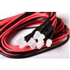 10 LED BIANCO NEUTRO FOGGY 5mm CABLATI 30cm CON RESISTENZA 12v CON CAVO A1B11