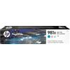 Hp Cartuccia Hp 981X Alta resa ciano originale PageWide Enterprise Color Flow MFP 586 [L0R09A]