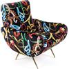 SELETTI poltrona imbottita TOILETPAPER ARMCHAIR - 16085