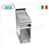 FRY TOP a GAS con PIASTRA LISCIA in MULTIPAN, su VANO