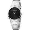 Calvin Klein Whirl / orologio donna / quadrante nero / cassa e bracciale acciaio - K8A23141