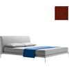 ZANOTTA letto matrimoniale TALAMO con piedini nichel satinato per materasso 160 x 200 cm - 1883/1-24838-166x216-PIEDI-NICHEL