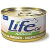 Life Pet care Life cat natural filetti di pollo con aragosta 85 gr