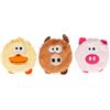 KARLIE GIOCO CANE ANIMALI PELUCHE 3PZ 13CM/96