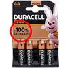 Duracell STILO ALCALINA AA - Duracell - Plus Power, Blister da 4pcs