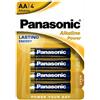 Panasonic STILO ALCALINA AA - Panasonic - Alkaline Power, Blister da 4pcs