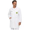 2 x Camice Bianco uomo da Laboratorio medico dottore manica lunga leggero made in italy - Personalizzabile con il tuo logo