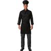 Lotto stoccaggio completo divisa cuoco elegante gala serale chef nera set