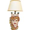 VERUS Lume Testa Ceramica di Caltagirone Verus Donna cm 55