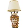 VERUS Lume Testa di moro in Ceramica di Caltagirone Verus Uomo cm 55