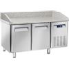 CoolHead Tavolo Refrigerato Ventilato per Pizzeria N° 2 Porte e Piano in Granito - Capacità Lt 430