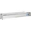 CoolHead Vetrina Porta Ingredienti per Pizza con Coperchio in Acciaio Inox - Capacità n° 10 Bacinelle GN1/4