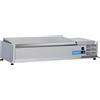 CoolHead Vetrina Ingredienti Pizza con Coperchio Inox - Capacità n° 3 Bacinelle GN1/3 + n° 1 Bacinella GN1/2