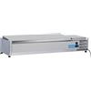 CoolHead Vetrina Ingredienti Pizza con Coperchio Inox - Capacità n° 6 Bacinelle GN1/3