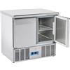 CoolHead Saladette Refrigerata Statica GN1/1 con N° 2 Porte e Top Inox - Capacità Lt 214