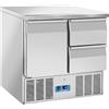 CoolHead Saladette Refrigerata Statica GN1/1 con N° 1 Porta + N° 2 Cassetti e Top Inox - Capacità Lt 214