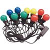 V-TAC CATENA PARTY 5W 10 LAMPADE LED MULTICOLORE 5 METRI IP44 VT-70510-LED7435