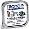MONGE MONOPROTEICO CANE ADULTO UMIDO 150 G AGNELLO E MIRTILLI